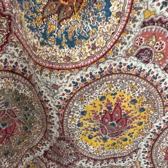 Talbots Women's Top Plus Size 2X Colorful‎ Paisley Long Sleeve Pullover Stretch - Picture 2 of 8